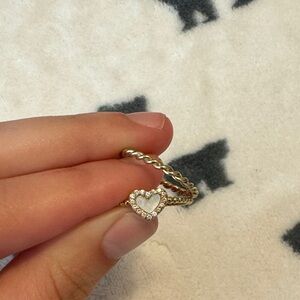 Francesca’s Gold Heart Ring Set